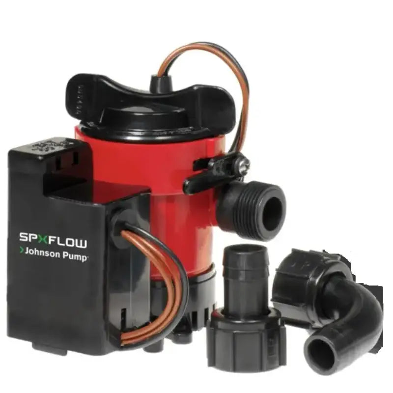 SPXFLOW Johnson Pump 05903-00 Cartridge Combo Bilge Pump 1000GPH 12V, high-capacity water removal, durable marine product.