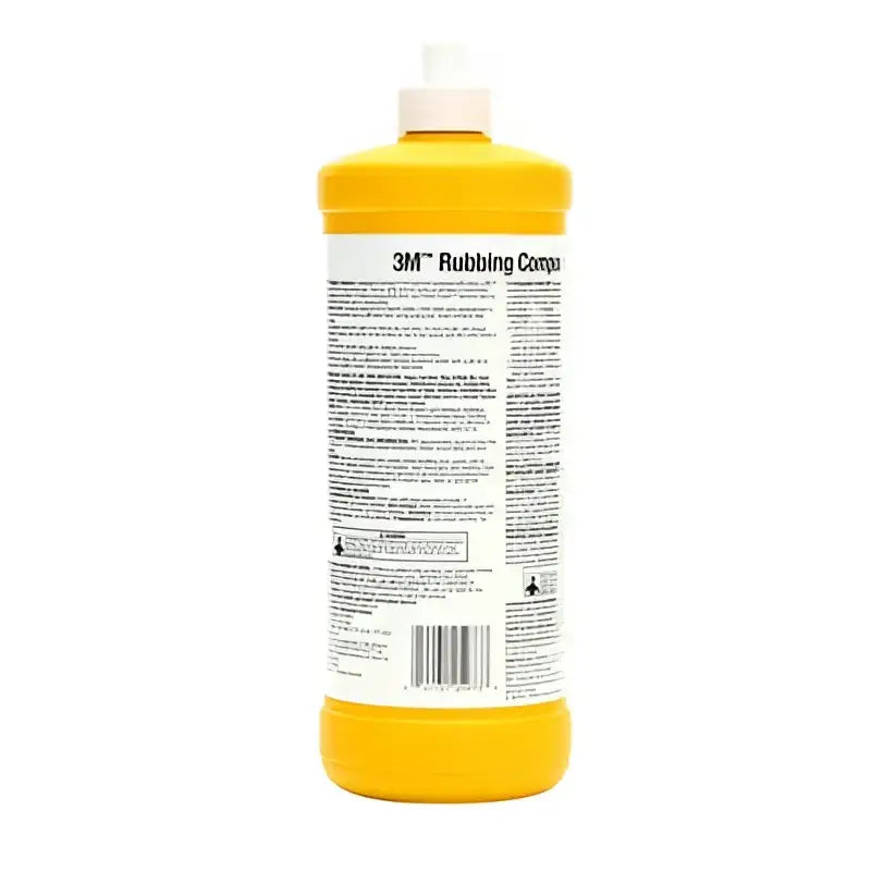 Yellow bottle of rubbing compound.