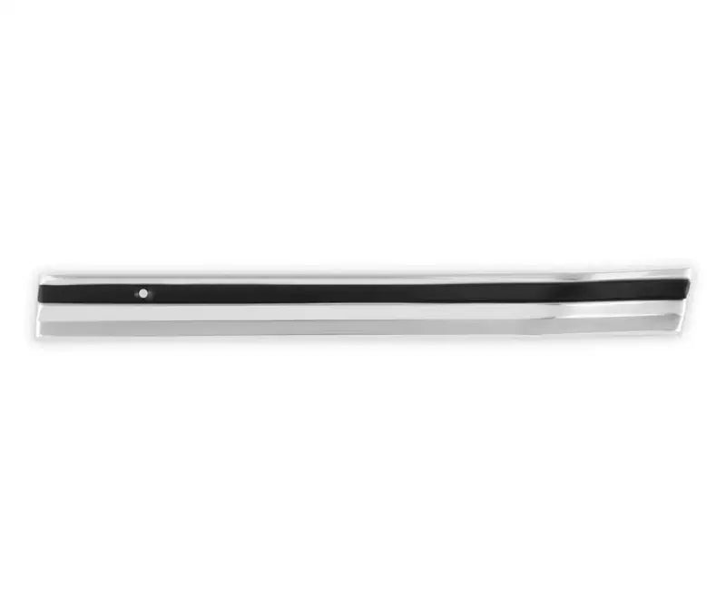 Chrome bumper with black trim on C10 fender mldg lower for 06-117 Holley