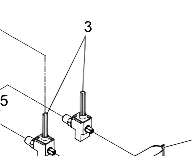 Diagram of stove burner valve and burner valve cover plate for Suburban Stove Burner Valve