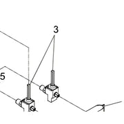 Diagram of stove burner valve and burner valve cover plate for Suburban Stove Burner Valve