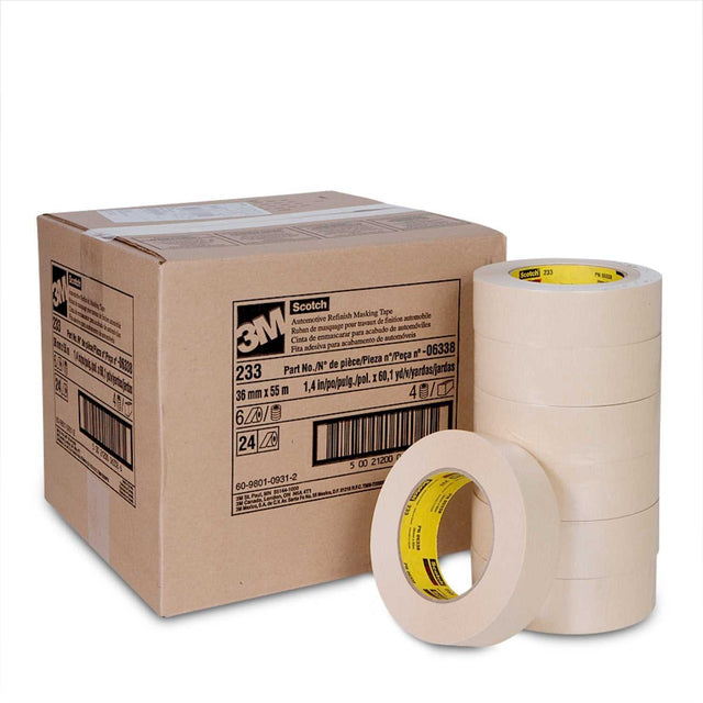 06338 3M Masking Tape Used For Automotive Paint Refinish Applications