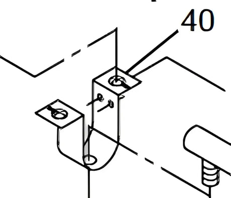 063444 Suburban Mfg Water Heater Burner Mounting Bracket For Suburban 