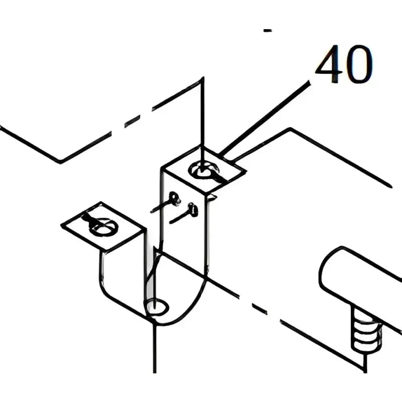 063444 Suburban Mfg Water Heater Burner Mounting Bracket For Suburban 