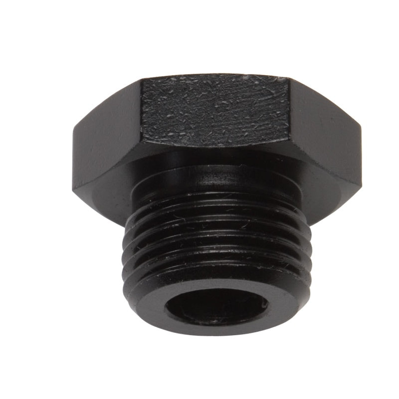 Russell 660283 Russell Performance -8 AN Straight Thread Plug (Black) - 660283