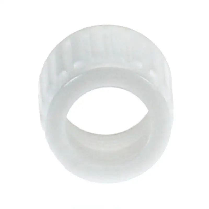 White cylindrical bearing race for PEX nut and Elkhart Supp piping systems