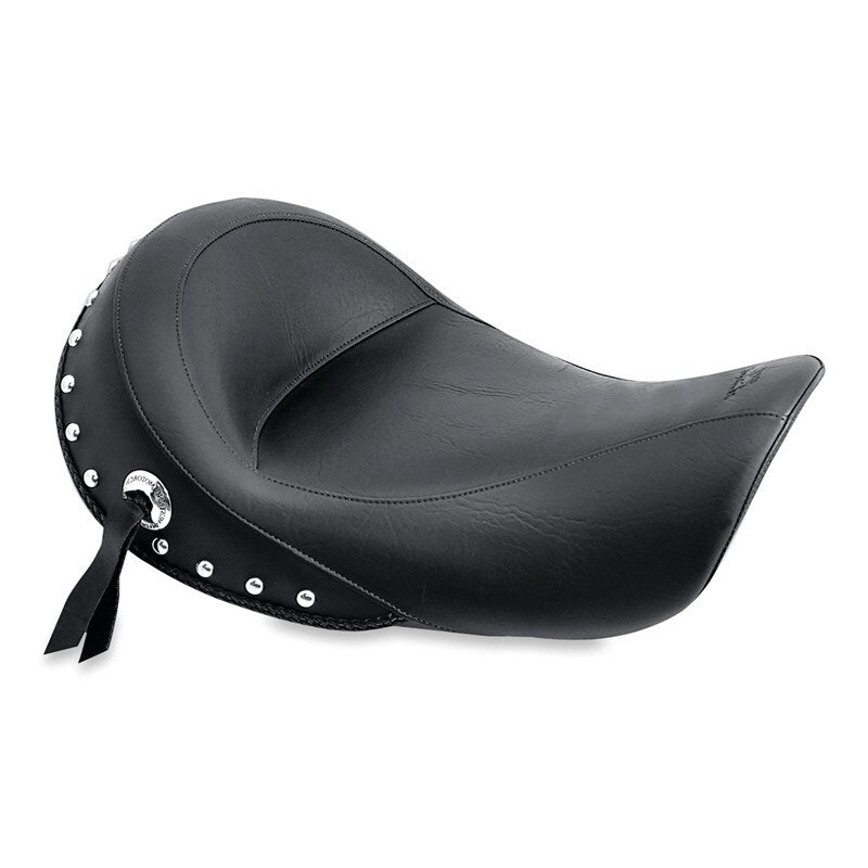 Mustang Motorcycle 76106 Mustang 06-17 Harley Dyna Standard Touring Solo Seat w/Studs - Black