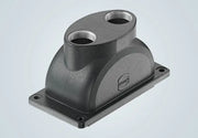 Black metal conduit body with threaded ports for Key Auto Acc auto acc fold camper latch