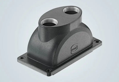 Black metal conduit body with threaded ports for Key Auto Acc auto acc fold camper latch