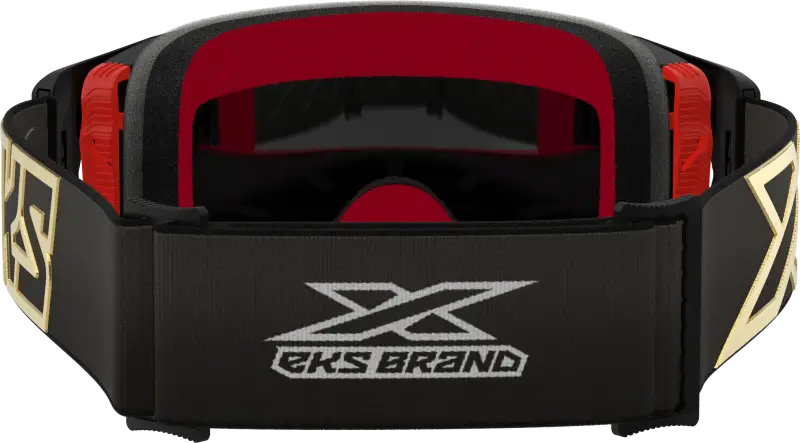 067-12001 EKS Brand Lucid Goggle Black/Gold Gold Mirror Lens - Eyewear