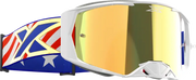 067-12024 EKS Brand Lucid Goggle Usa Stars And Stripes Gold Mirror Lens - Eyewear