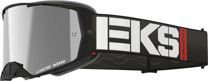 067-12030 EKS Brand Lucid Caliber Goggle Black Silver Mirror Lens - Eyewear