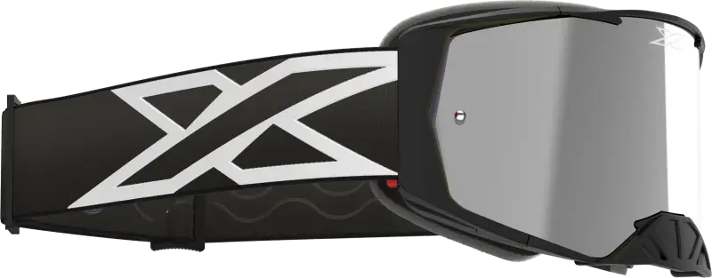 067-12030 EKS Brand Lucid Caliber Goggle Black Silver Mirror Lens - Eyewear