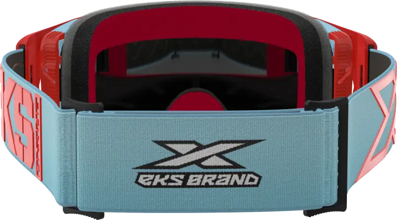 067-12035 EKS Brand Lucid Caliber Goggle Light Blue Gold Mirror Lens - Eyewear