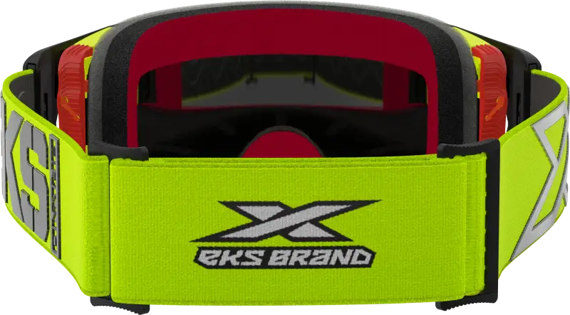 067-12040 EKS Brand Lucid Caliber Goggle Flo Yellow Gold Mirror Lens - Eyewear