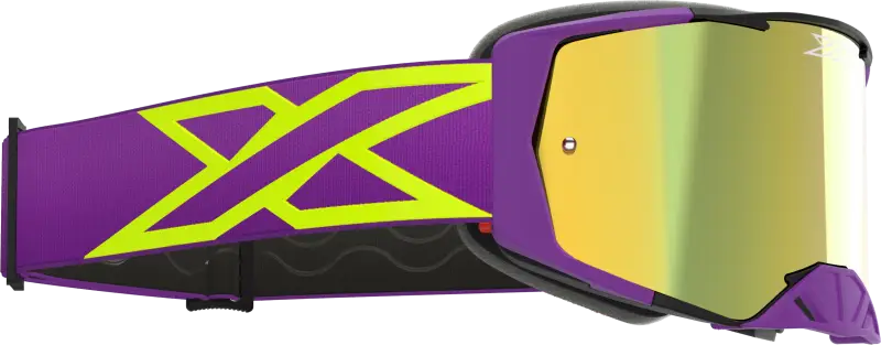 067-12050 EKS Brand Lucid Caliber Goggle Purple Gold Mirror Lens - Eyewear