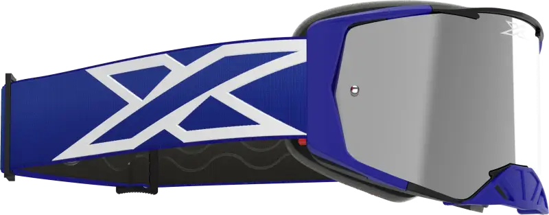 067-12055 EKS Brand Lucid Caliber Goggle Royal Blue Silver Mirror Lens - Eyewear