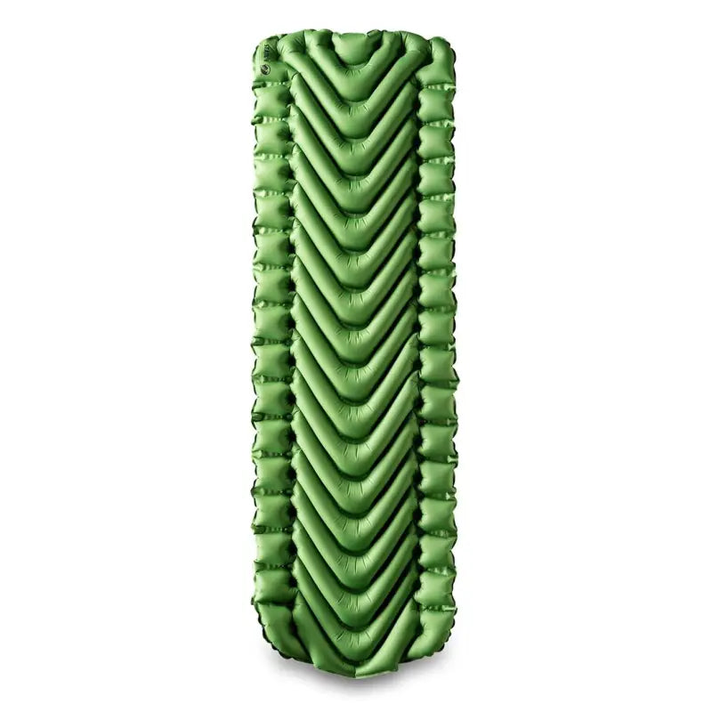 Green inflatable sleeping pad for outdoor adventures Klymit Static Sleeping Pads