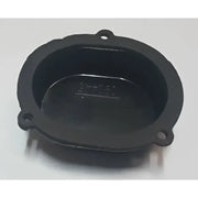 Black oval gasket element with mounting holes for water heater by Suburban Mfg Gskt
