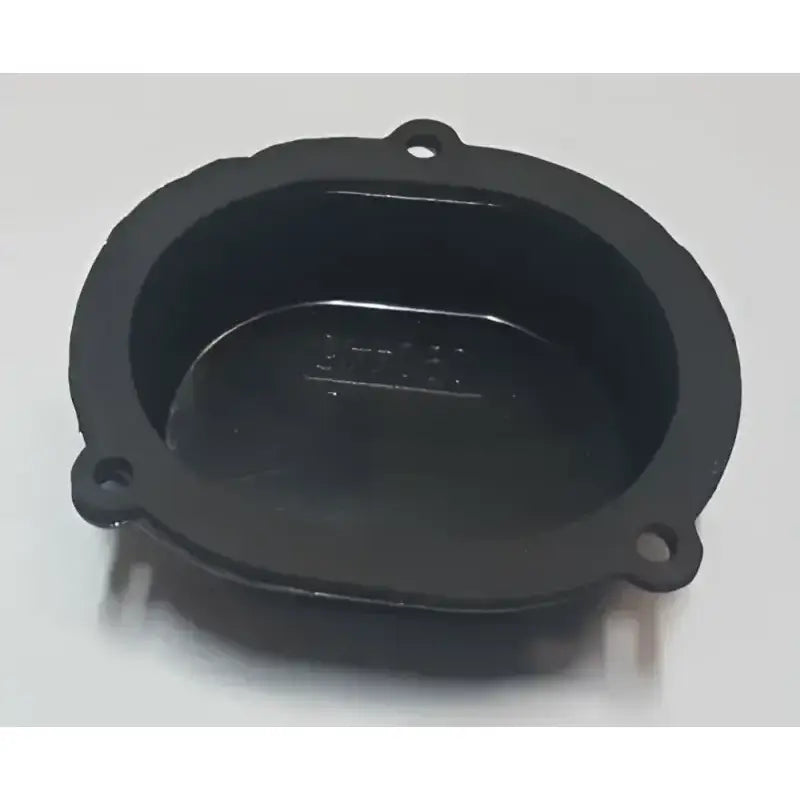Black oval gasket element with mounting holes for water heater by Suburban Mfg Gskt