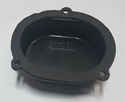 Black oval gasket element with mounting holes for water heater by Suburban Mfg Gskt