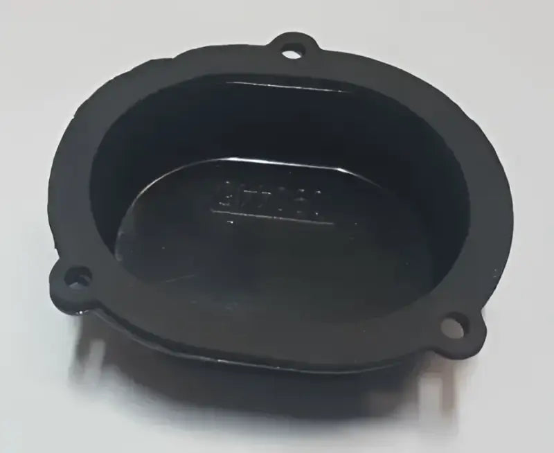 Black oval gasket element with mounting holes for water heater by Suburban Mfg Gskt