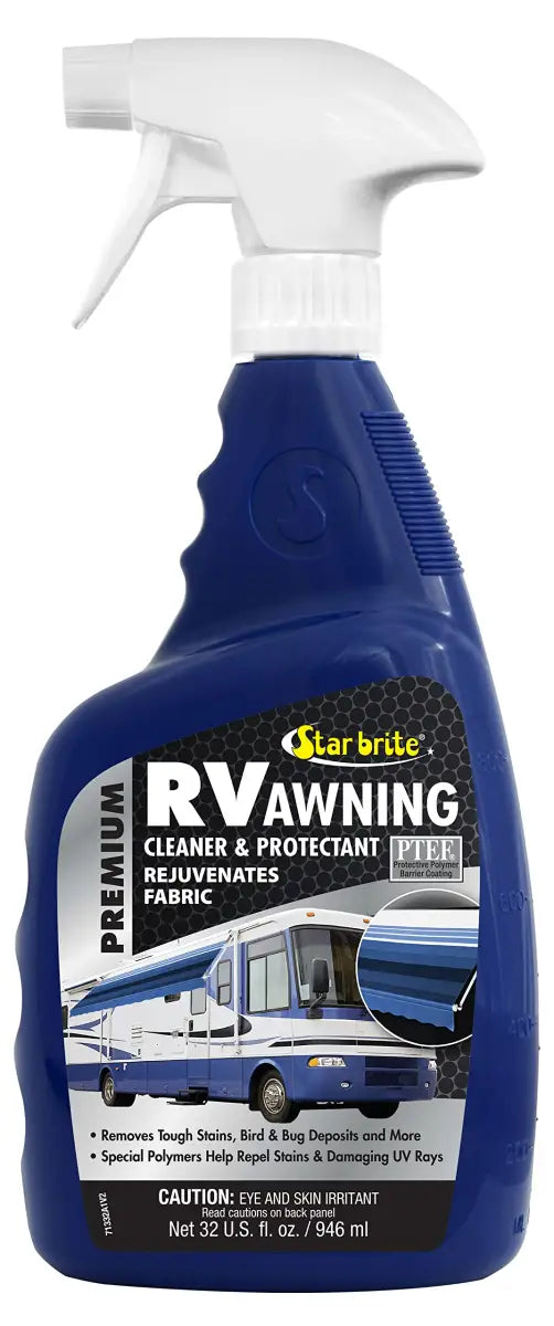 071332C Star Brite RV Awning Cleaner Spray 32oz bottle for cleaning and protecting RV awnings, removing tough stains, and repelling UV rays; ideal for automotive, powersports, off-road, marine, exterior, truck accessories, interior, truck bed, RV parts, Outdoor Living, Exterior Parts & Accessories, AVADA - Best Sellers, Must Haves