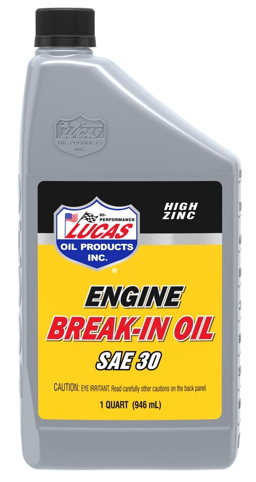Lucas Lucas Oil SAE 30 Break In Oil Chemicals 10630 - QT Case