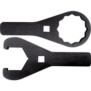 Black motorcycle axle wrench set with two tools for 08-0479 Axle Wrench Set 45.5mm & 56mm