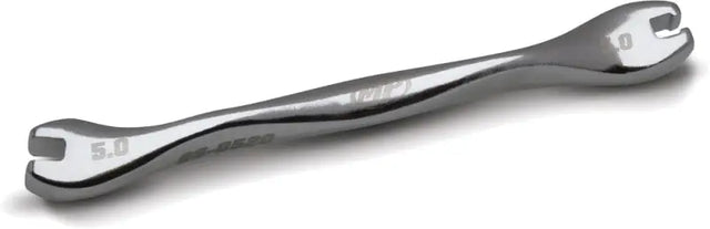 Motion Pro Spoke Wrench Ergo 5.0Mm 08-0520, ergonomic handle, polished finish, laser engraved markings.