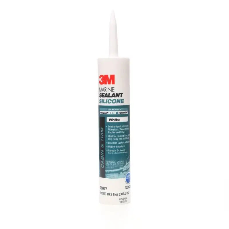 White marine sealant silicone tube from 3M Products that delivers the ultimate solution for effortless installation