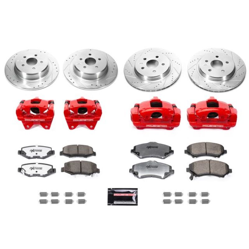 PowerStop BBK-JK-002R Power Stop 07-17 Jeep Wrangler Front & Rear Big Brake Conversion Kit