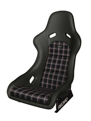 Recaro 087.00.0B28-01 Recaro Classic Pole Position ABE Seat - Black Leather/Classic Checkered Fabric