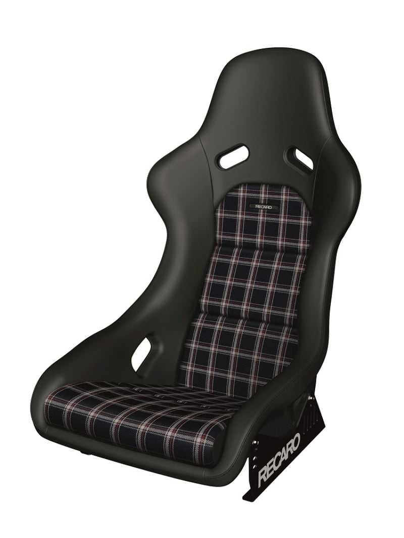 Recaro 087.00.0B28-01 Recaro Classic Pole Position ABE Seat - Black Leather/Classic Checkered Fabric