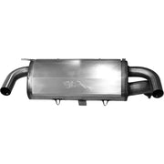 Stainless steel dual exhaust muffler for 09-109 Perf S/O Pol 900 Rzr Xp, performance slip-on muffler