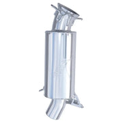 Polished stainless steel lightweight silencer with ceramic coating for RV parts & accessories