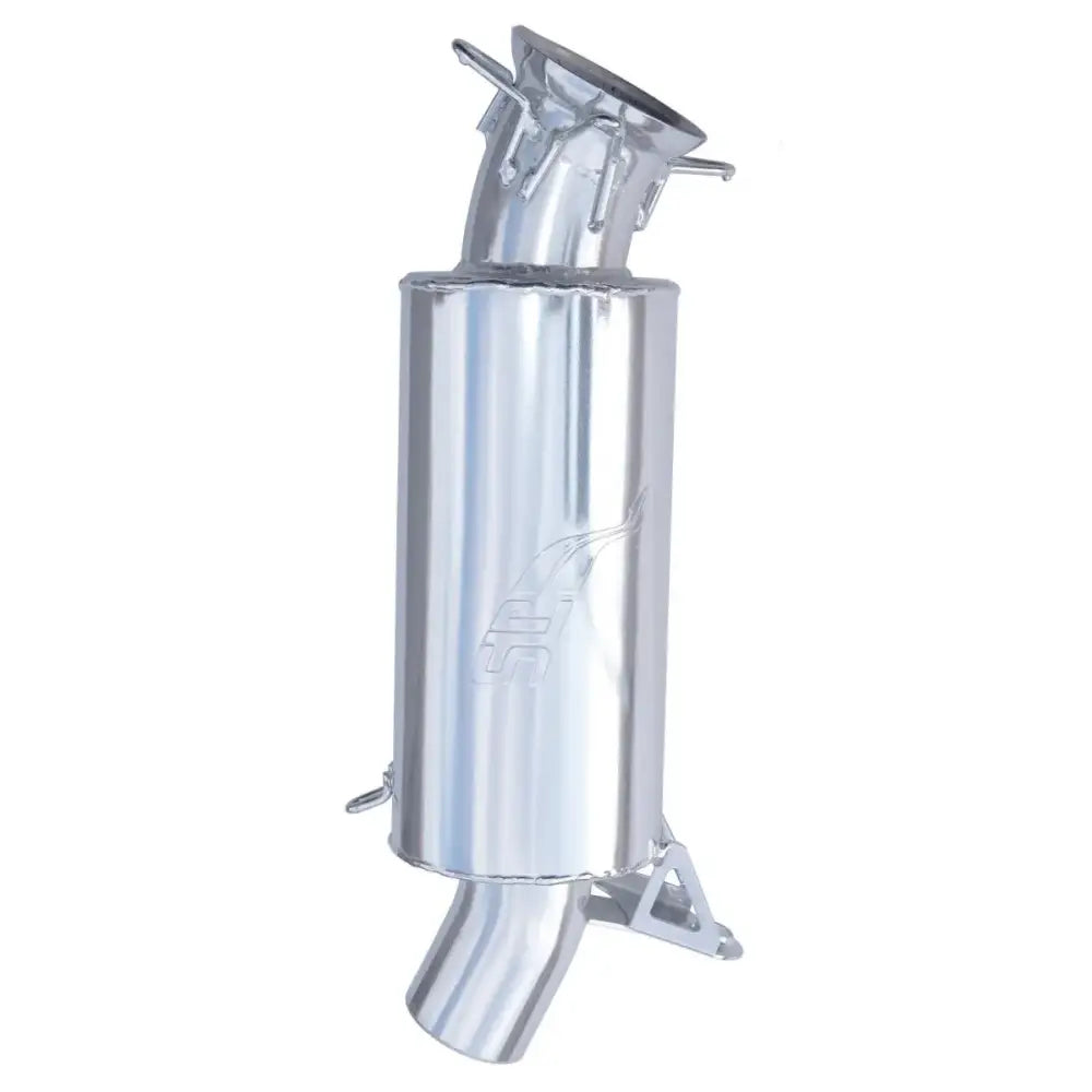 Polished stainless steel lightweight silencer with ceramic coating for RV parts & accessories