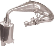 Shiny chrome single pipe for snowmobile or dirt bike RV parts & accessories 09-8000