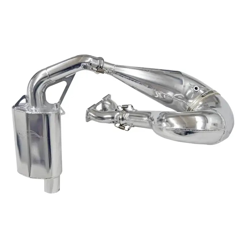 Chrome-plated single pipe exhaust for Ski Doo 850 E Tec Rev Gen4 skis