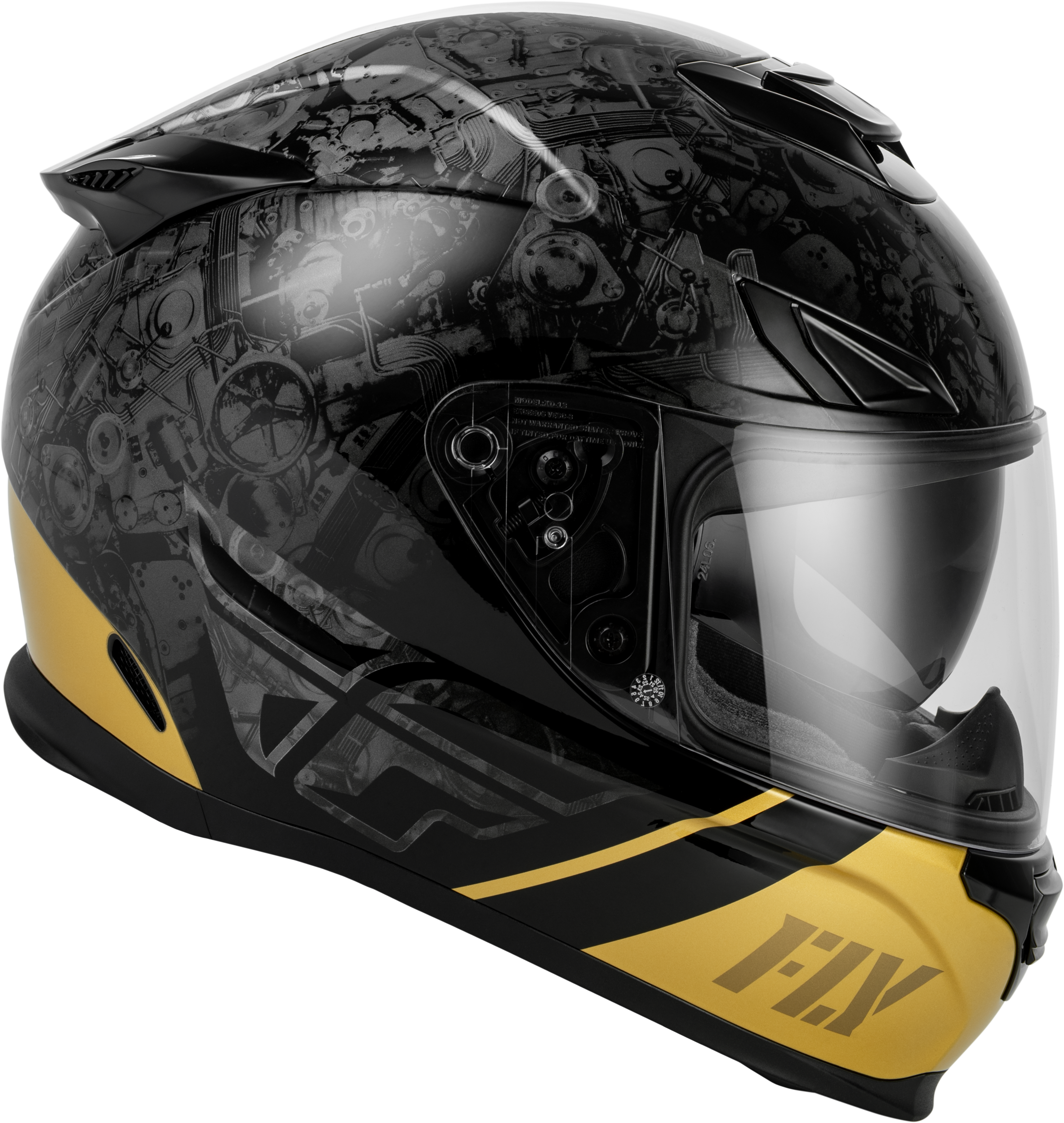 Sentinel Mech Helmet Black/Grey/Gold Xs