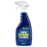 Blue spray bottle for clear plastic and plastic surfaces with Star Brite Ultimate View Guard T