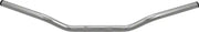 Chrome motorcycle drag handlebar with 2-inch rise and 29.75-inch width