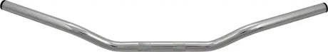 Chrome motorcycle drag handlebar with 2-inch rise and 29.75-inch width