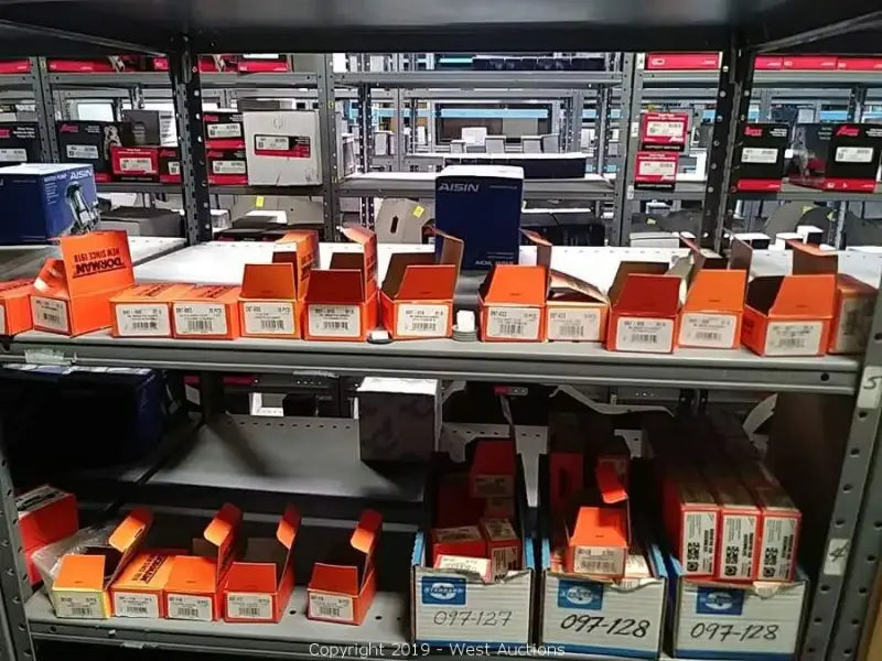 Shelves of orange oil plug gsk boxes for Dorman 097-128 Synthetic Oil Plug Gsk
