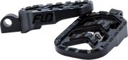 FLO MOTORSPORTS Fluorescent Motorsports Savage Series Footpegs M8 Softail Foot Controls V-800-3Black - Black V-800-3BLK