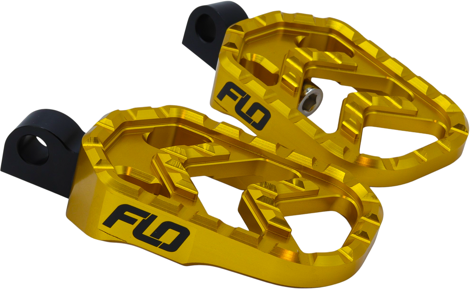 FLO MOTORSPORTS Fluorescent Motorsports Savage Series Footpegs Foot Controls V-800Gold - Gold V-800GLD