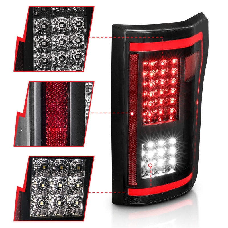 ANZO 311294 ANZO 15-17 Ford F-150 LED Taillights - Smoke