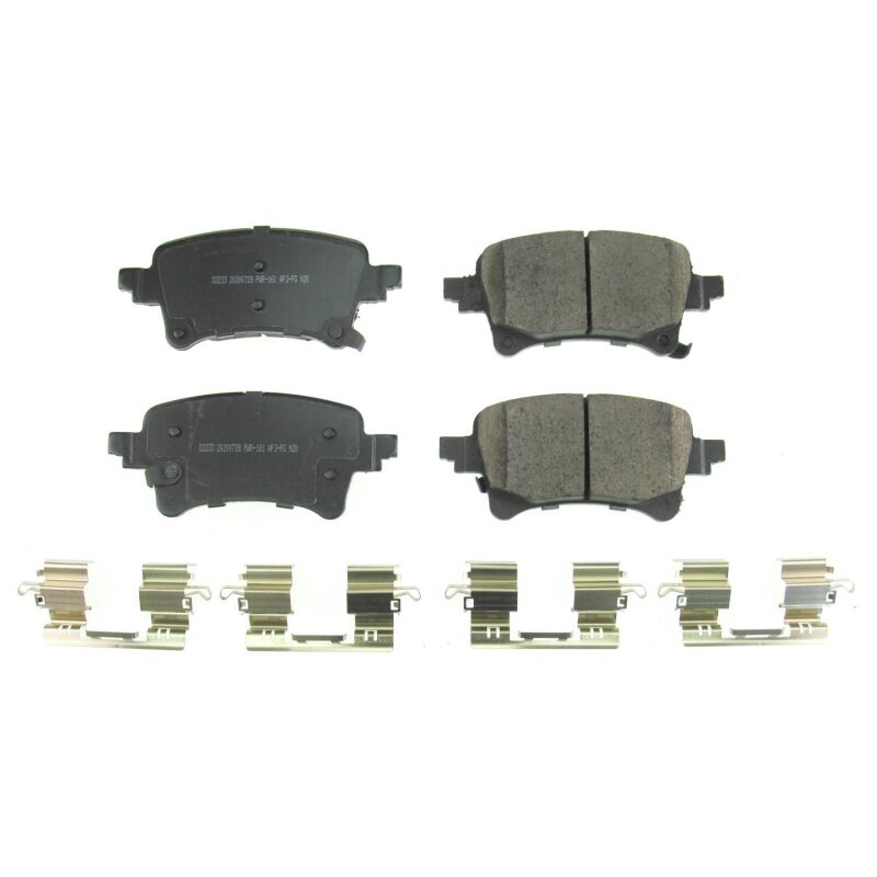 PowerStop 17-2233 Power Stop 2020 Jeep Gladiator Rear Z17 Evolution Ceramic Brake Pads w/Hardware