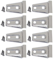 Kentrol 30021 Kentrol 07-18 Jeep Wrangler JK Door Hinge Overlays 8 Pieces 4 Door - Polished Silver
