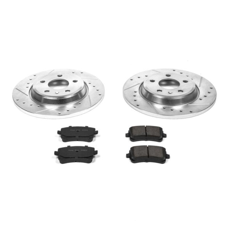 PowerStop K4745 Power Stop 09-16 Audi A4 Rear Z23 Evolution Sport Brake Kit